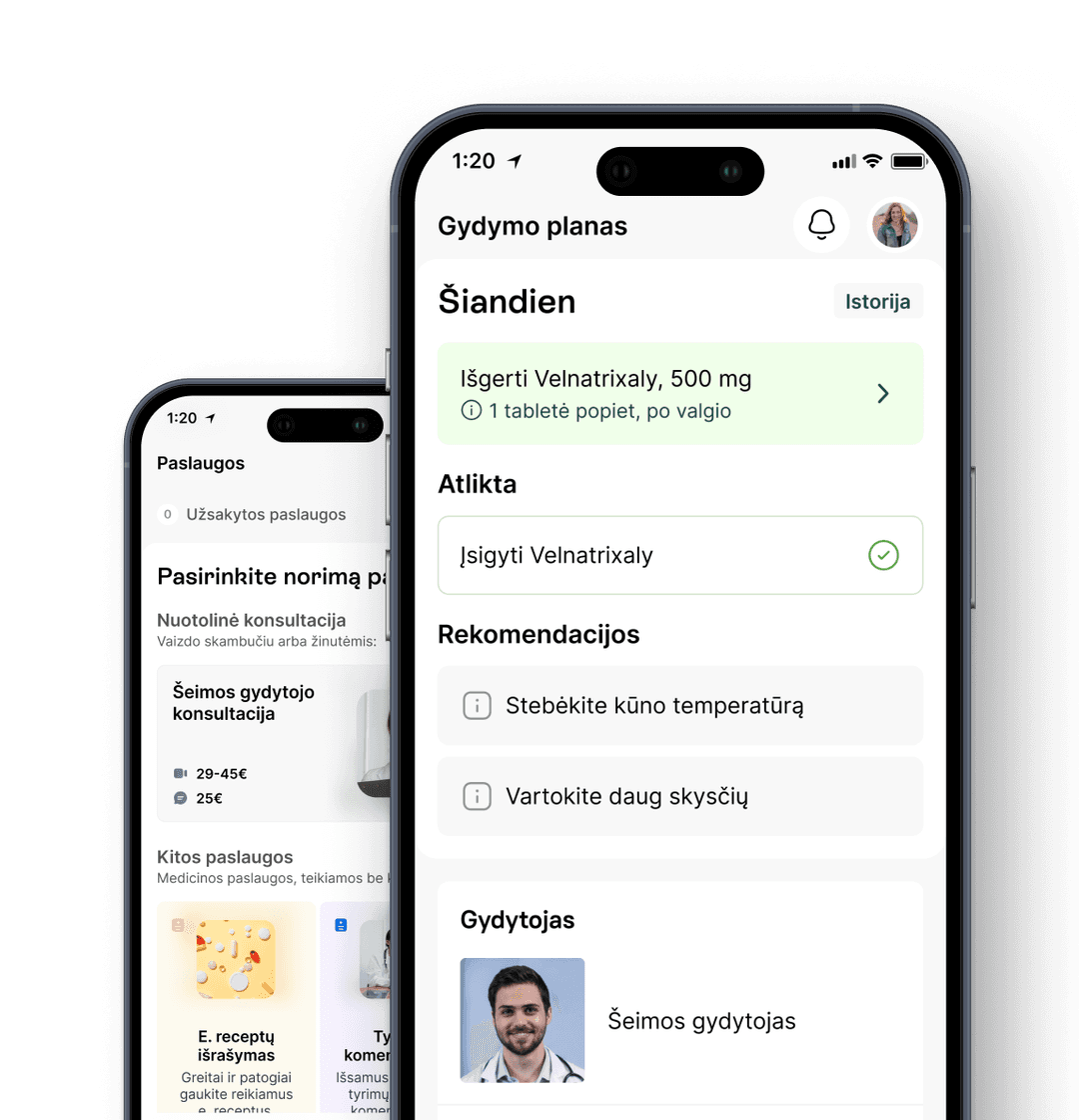 Kontaktai uhealth by Hila